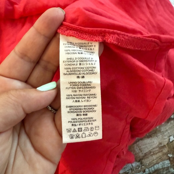 BNWT Free People Birds of a Feather Red Embroidered Dress - Picture 11 of 16